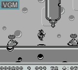 In-game screen of the game Alfred Chicken on Nintendo Game Boy