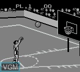 In-game screen of the game Tip Off on Nintendo Game Boy