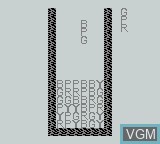In-game screen of the game To-Heart Columns on Nintendo Game Boy