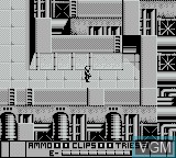 In-game screen of the game Alien 3 on Nintendo Game Boy