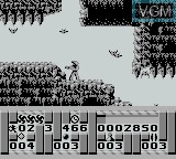 In-game screen of the game Turrican on Nintendo Game Boy
