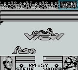 In-game screen of the game WCW Wrestling - The Main Event on Nintendo Game Boy