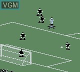In-game screen of the game World Cup 98 on Nintendo Game Boy