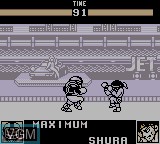 In-game screen of the game World Heroes 2 Jet on Nintendo Game Boy