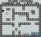In-game screen of the game Zipball on Nintendo Game Boy
