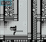 In-game screen of the game Batman - The Animated Series on Nintendo Game Boy