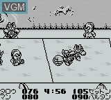In-game screen of the game Battle Dodge Ball on Nintendo Game Boy