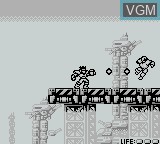 In-game screen of the game Bionic Commando on Nintendo Game Boy