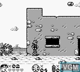 In-game screen of the game Lucky Luke on Nintendo Game Boy