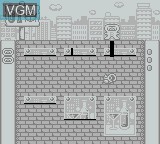 In-game screen of the game Burning Paper on Nintendo Game Boy