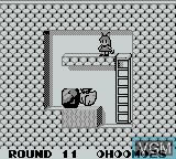 In-game screen of the game Catrap on Nintendo Game Boy