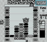 In-game screen of the game Daruman Busters on Nintendo Game Boy