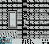 In-game screen of the game Dick Tracy on Nintendo Game Boy