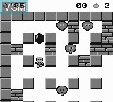 In-game screen of the game Dynablaster on Nintendo Game Boy