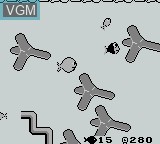 In-game screen of the game Fish Dude on Nintendo Game Boy