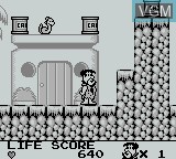 In-game screen of the game Flintstones, The - King Rock Treasure Island on Nintendo Game Boy