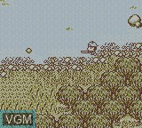 In-game screen of the game Kawa no Nushi Tsuri 3 on Nintendo Game Boy
