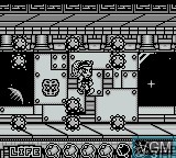 In-game screen of the game Daiku no Gen-San - Robot Teikoku no Yabou on Nintendo Game Boy