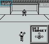 In-game screen of the game Goal! on Nintendo Game Boy