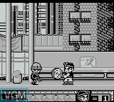 In-game screen of the game Hammerin' Harry on Nintendo Game Boy