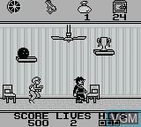 In-game screen of the game Home Alone on Nintendo Game Boy