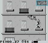 In-game screen of the game Incredible Crash Dummies, The on Nintendo Game Boy
