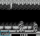 In-game screen of the game Indiana Jones and the Last Crusade on Nintendo Game Boy
