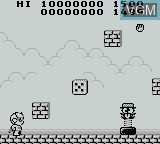 In-game screen of the game Janken Man on Nintendo Game Boy