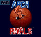 Title screen of the game Arch Rivals - The Arcade Game on Sega Game Gear
