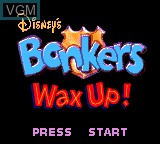 Title screen of the game Bonkers - Wax Up! on Sega Game Gear