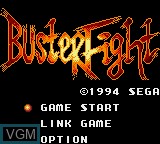 Title screen of the game Buster Fight on Sega Game Gear