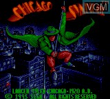 Title screen of the game Chicago Syndicate on Sega Game Gear