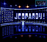 Title screen of the game Jeopardy! on Sega Game Gear