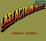 Title screen of the game Last Action Hero on Sega Game Gear