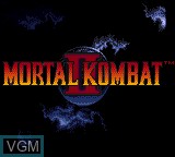 Title screen of the game Mortal Kombat II on Sega Game Gear