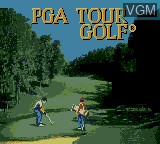 Title screen of the game PGA Tour Golf on Sega Game Gear