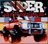 Title screen of the game Super Off Road on Sega Game Gear