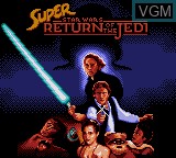 Title screen of the game Super Star Wars - Return of the Jedi on Sega Game Gear