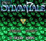Title screen of the game Sylvan Tale on Sega Game Gear
