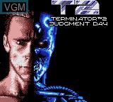 Title screen of the game Terminator 2 - Judgment Day on Sega Game Gear