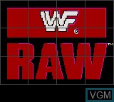Title screen of the game WWF Raw on Sega Game Gear