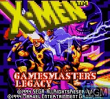 Title screen of the game X-Men - Gamesmaster's Legacy on Sega Game Gear