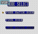 Menu screen of the game Wimbledon on Sega Game Gear
