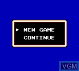 Menu screen of the game Ax Battler - A Legend of Golden Axe on Sega Game Gear