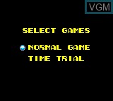 Menu screen of the game Devilish on Sega Game Gear