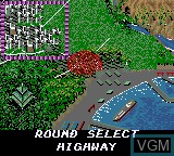 Menu screen of the game Shinobi on Sega Game Gear