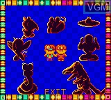 Menu screen of the game Quiz Gear Fight!!, The on Sega Game Gear