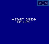 Menu screen of the game Sports Trivia on Sega Game Gear