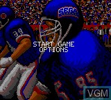 Menu screen of the game Sports Trivia - Championship Edition on Sega Game Gear