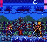 In-game screen of the game Kishin Douji Zenki on Sega Game Gear